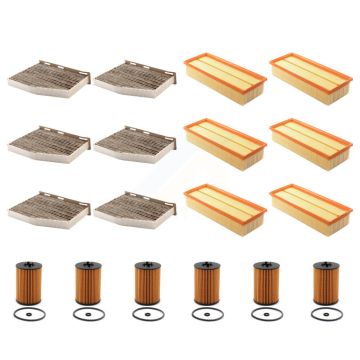 6x Air + 6x Cabin + 6x Engine Cartridge Oil Filter (18 Total) Kit For Volkswagen Jetta KFM-103916