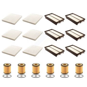 6x Air + 6x Cabin + 6x Engine Cartridge Oil Filter (18 Total) Kit For Mazda CX-7 6 KFM-103928