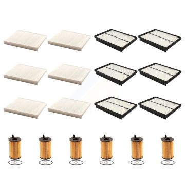 6x Air + 6x Cabin + 6x Engine Cartridge Oil Filter (18 Total) Kit For Kia Sorento 3.3L KFM-103956