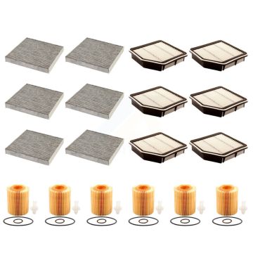 6x Air + 6x Cabin + 6x Engine Cartridge Oil Filter (18 Total) Kit For Lexus IS350 KFM-103959