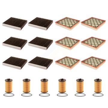 6x Air + 6x Cabin + 6x Engine Cartridge Oil Filter (18 Total) Kit For Chevrolet Cruze KFM-103971