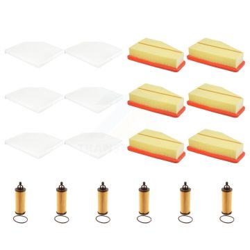 6x Air + 6x Cabin + 6x Engine Cartridge Oil Filter (18 Total) Kit For Jeep Cherokee 3.2L KFM-103983