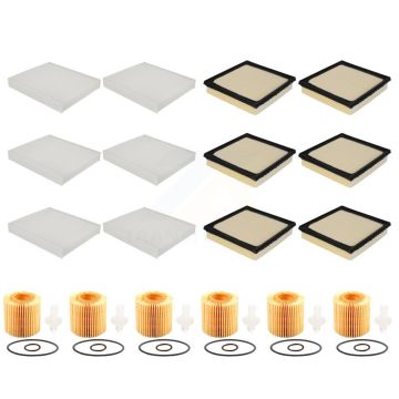 6x Air + 6x Cabin + 6x Engine Cartridge Oil Filter (18 Total) Kit For Toyota Camry Lexus KFM-104019