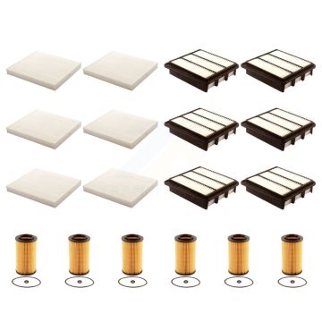 6x Air + 6x Cabin + 6x Engine Cartridge Oil Filter (18 Total) Kit For Hyundai Sonata KFM-104024