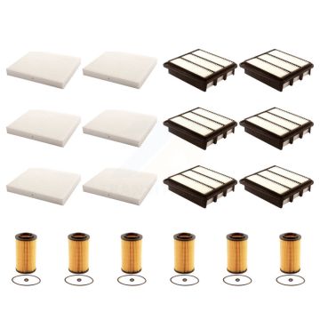 6x Air + 6x Cabin + 6x Engine Cartridge Oil Filter (18 Total) Kit For Hyundai Sonata KFM-104025