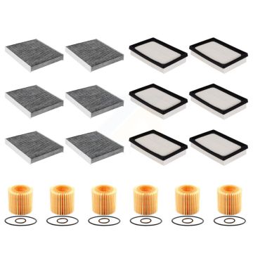 6x Air + 6x Cabin + 6x Engine Cartridge Oil Filter (18 Total) Kit For Toyota Prius Prime KFM-104071