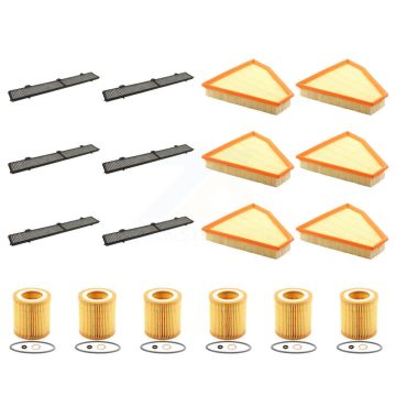 6x Air + 6x Cabin + 6x Engine Cartridge Oil Filter (18 Total) Kit For BMW 328i xDrive KFM-104082