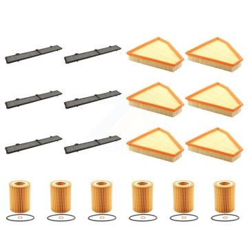 6x Air + 6x Cabin + 6x Engine Cartridge Oil Filter (18 Total) Kit For BMW 325i 330i 325xi KFM-104084