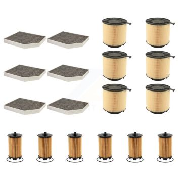 6x Air + 6x Cabin + 6x Engine Cartridge Oil Filter (18 Total) Kit For Audi S5 KFM-104121