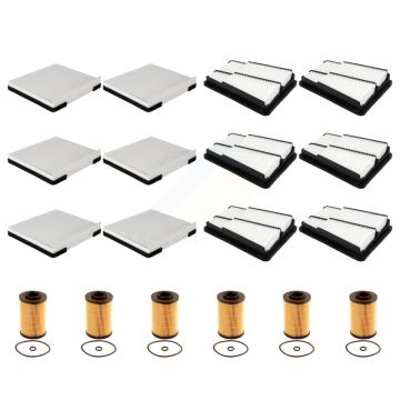 6x Air + 6x Cabin + 6x Engine Cartridge Oil Filter (18 Total) Kit For Hyundai Genesis KFM-104131