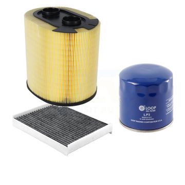 1x Air + 1x Cabin + 1x Engine Oil Filter Filter (3 Total) Kit For Ford F-350 Super Duty KFM-104187