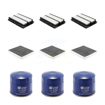 3x Air + 3x Cabin + 3x Engine Oil Filter (9 Total) Kit For Hyundai Elantra KFM-104247