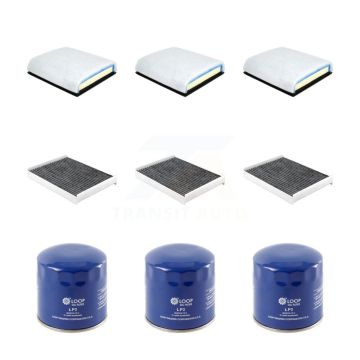 3x Air + 3x Cabin + 3x Engine Oil Filter (9 Total) Kit For Ford F-450 Super Duty F-550 KFM-104261