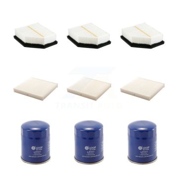 3x Air + 3x Cabin + 3x Engine Oil Filter (9 Total) Kit For Mitsubishi Outlander KFM-104271