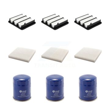 3x Air + 3x Cabin + 3x Engine Oil Filter (9 Total) Kit For Honda Civic CR-V 1.5L KFM-104276