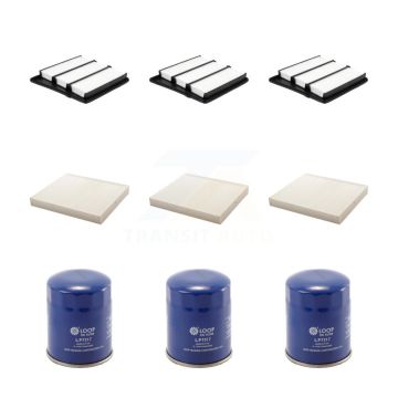 3x Air + 3x Cabin + 3x Engine Oil Filter (9 Total) Kit For Nissan NV2500 NV3500 TITAN XD KFM-104293