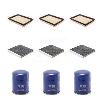 3x Air + 3x Cabin + 3x Engine Oil Filter (9 Total) Kit For INFINITI Q70 Q70L M56 KFM-104305