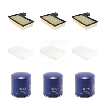 3x Air + 3x Cabin + 3x Engine Oil Filter (9 Total) Kit For 2015-2023 Ford Mustang 2.3L KFM-104321