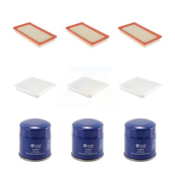 3x Air + 3x Cabin + 3x Engine Oil Filter (9 Total) Kit For 2018 Toyota C-HR With Spin-on KFM-104324