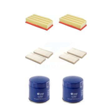 2x Air + 2x Cabin + 2x Engine Oil Filter (6 Total) Kit For 18 Jeep Wrangler 2.0L JK Body KFM-104335
