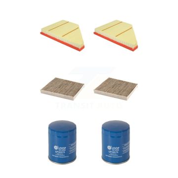 2x Air + 2x Cabin + 2x Engine Oil Filter (6 Total) Kit For Chevrolet Cadillac XT5 GMC XT6 KFM-104340