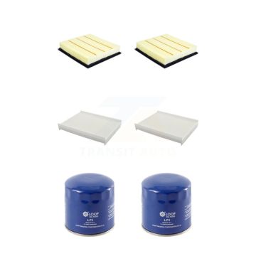 2x Air + 2x Cabin + 2x Engine Oil Filter (6 Total) Kit For Ford F-350 Super Duty F-250 KFM-104351