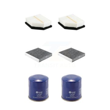 2x Air + 2x Cabin + 2x Engine Oil Filter (6 Total) Kit For Nissan Rogue KFM-104361