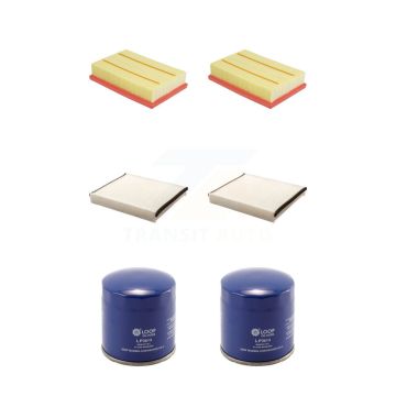 2x Air + 2x Cabin + 2x Engine Oil Filter (6 Total) Kit For Ford Transit Connect 2.0L KFM-104364