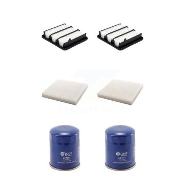 2x Air + 2x Cabin + 2x Engine Oil Filter (6 Total) Kit For Honda Civic CR-V 1.5L KFM-104367