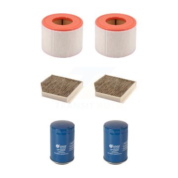 2x Air + 2x Cabin + 2x Engine Oil Filter (6 Total) Kit For Audi A6 Quattro KFM-104382