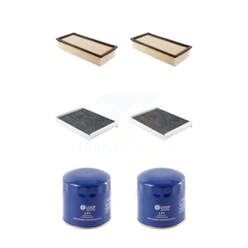 2x Air + 2x Cabin + 2x Engine Oil Filter (6 Total) Kit For Ford F-53 Motorhome Chassis KFM-104410