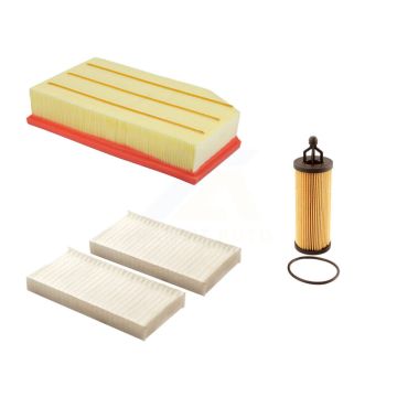 1x Air + 1x Cabin + 1x Engine Cartridge Oil Filter (3 Total) Kit For Jeep Wrangler 3.6L KFM-104426