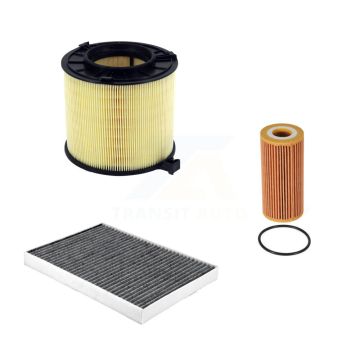 1x Air + 1x Cabin + 1x Engine Cartridge Oil Filter (3 Total) Kit For Audi Q5 A4 Quattro KFM-104428