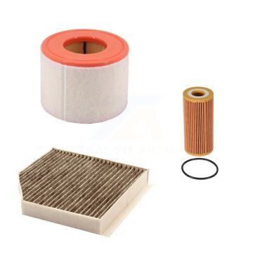 1x Air + 1x Cabin + 1x Engine Cartridge Oil Filter (3 Total) Kit For Audi A6 Quattro KFM-104472