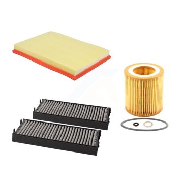 1x Air + 1x Cabin + 1x Engine Cartridge Oil Filter (3 Total) Kit For 07-08 BMW X5 3.0L KFM-104476