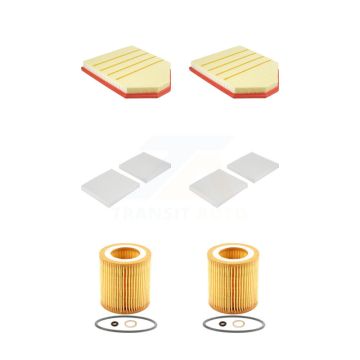 2x Air + 2x Cabin + 2x Engine Cartridge Oil Filter (6 Total) Kit For BMW X3 KFM-104511