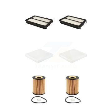 2x Air + 2x Cabin + 2x Engine Cartridge Oil Filter (6 Total) Kit For Hyundai Palisade KFM-104529