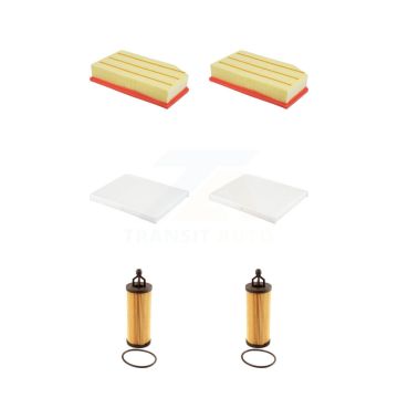 2x Air + 2x Cabin + 2x Engine Cartridge Oil Filter (6 Total) Kit For Jeep Wrangler KFM-104532