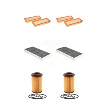 2x Air + 2x Cabin + 2x Engine Cartridge Oil Filter (6 Total) Kit For Mercedes-Benz SLK350 KFM-104543