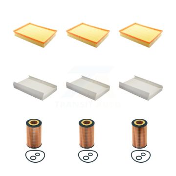 3x Air + 3x Cabin + 3x Engine Cartridge Oil Filter (9 Total) Kit For Mercedes-Benz 2500 KFM-104549