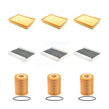 3x Air + 3x Cabin + 3x Engine Cartridge Oil Filter (9 Total) Kit For Mercedes-Benz 2500 KFM-104552