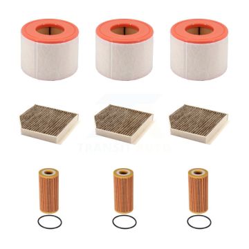 3x Air + 3x Cabin + 3x Engine Cartridge Oil Filter (9 Total) Kit For Audi A6 Quattro KFM-104554