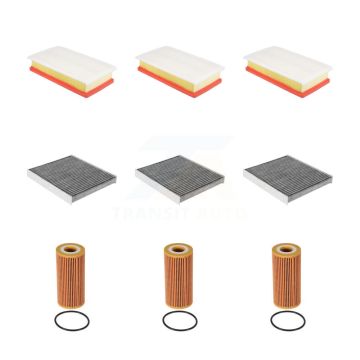 3x Air + 3x Cabin + 3x Engine Cartridge Oil Filter (9 Total) Kit For Volkswagen Atlas KFM-104557