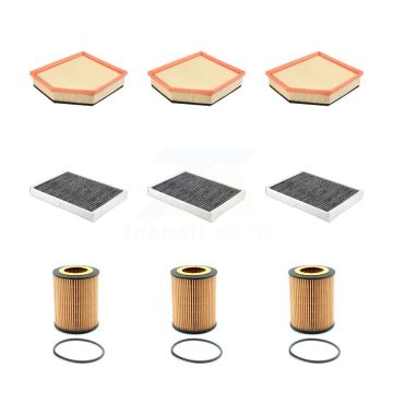 3x Air + 3x Cabin + 3x Engine Cartridge Oil Filter (9 Total) Kit For Volvo XC70 XC60 S60 KFM-104561