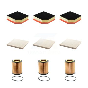 3x Air + 3x Cabin + 3x Engine Cartridge Oil Filter (9 Total) Kit For Volvo XC90 3.2L KFM-104562