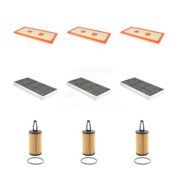 3x Air + 3x Cabin + 3x Engine Cartridge Oil Filter (9 Total) Kit For Mercedes-Benz SLK350 KFM-104565