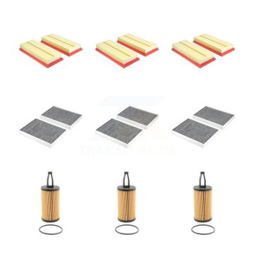 3x Air + 3x Cabin + 3x Engine Cartridge Oil Filter (9 Total) Kit For Mercedes-Benz S550 KFM-104566