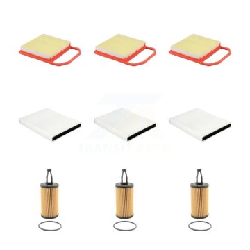 3x Air + 3x Cabin + 3x Engine Cartridge Oil Filter (9 Total) Kit For Mercedes-Benz C43 KFM-104571