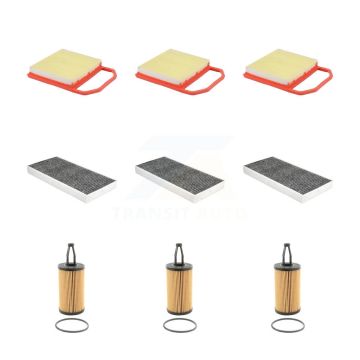 3x Air + 3x Cabin + 3x Engine Cartridge Oil Filter (9 Total) Kit For KFM-104575