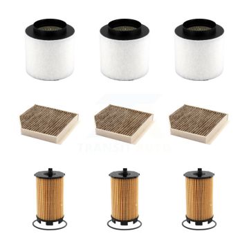 3x Air + 3x Cabin + 3x Engine Cartridge Oil Filter (9 Total) Kit For Audi A8 Quattro 4.2L KFM-104576